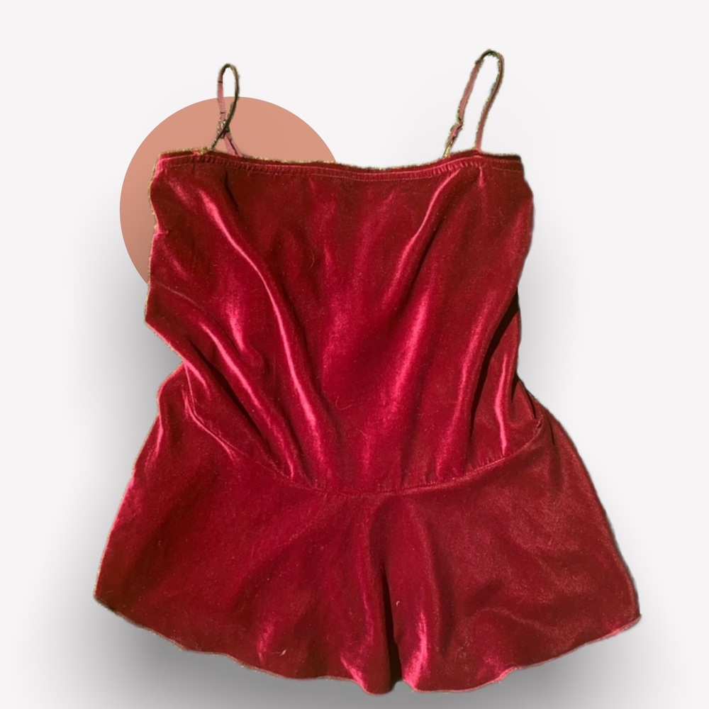Free People velvet top Medium